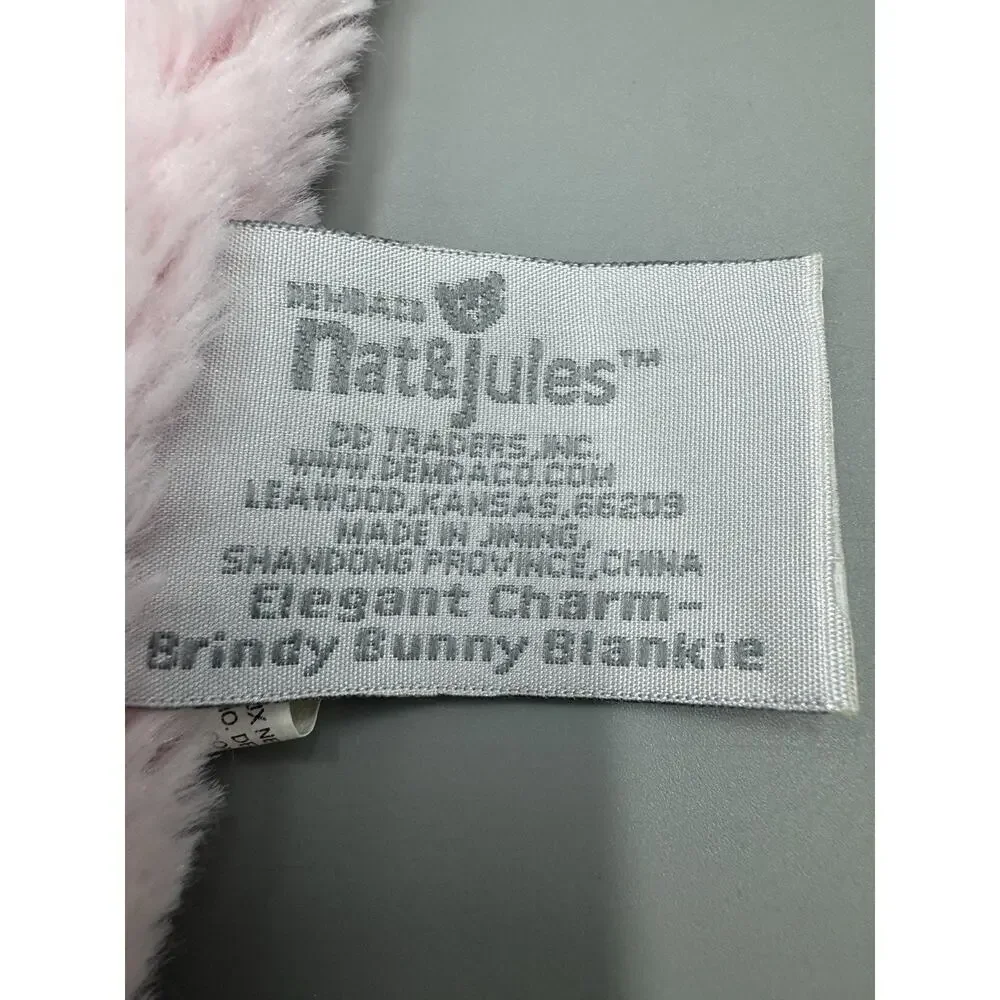Nat & Jules Little Princess Pink Bunny Rabbit Lovey Plush Baby Security Blanket